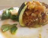 Foto del paso 4 de la receta: Calabacín luna relleno de atún