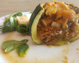 Foto del paso 4 de la receta: Calabacín luna relleno de atún