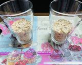 A picture of step 1 of Overnight Oats.
