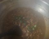 A picture of step 10 of Aloo Qeema.