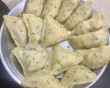 A picture of step 15 of D and Triangle shape Aloo samosa (store and make).