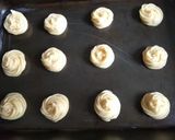 A picture of step 3 of Choux Pastry.