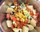 A picture of step 3 of Healthy Chana Chat.