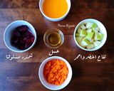 صورة لخطوة 1 من وصفة عصير الشمندر 🍏🥕🍊🍯 لتقوية المناعة