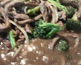 A picture of step 3 of Beef, Onion, and Broccoli Stirfry.