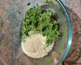 A picture of step 3 of Grilled Chickpea Spinach kabab (oil free).