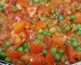 A picture of step 6 of Brinjal or eggplant Bhartha or sabji.