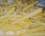A picture of step 2 of Crispy crunchy fries.