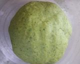 A picture of step 2 of Palak Paneer Paratha.