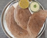 A picture of step 6 of Ragi flour dosa (fermented)/No rice.