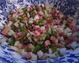 Foto del paso 1 de la receta: Ensalada de pasta multicolor 🎨