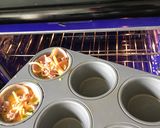 A picture of step 8 of Ham Egg and Cheese Cups.