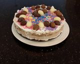 A picture of step 19 of No Bake Triple Chocolate Cheesecake.