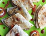 A picture of step 7 of Homemade stuffed roti Tortilla.