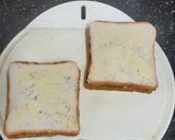 A picture of step 4 of Paneer capsicum, onion toast.