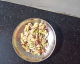 A picture of step 2 of Till dry fruit chikki.