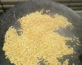 A picture of step 1 of Moong dal ladoo.
