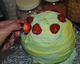 A picture of step 13 of No bake watermelon cake.