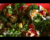 A picture of step 1 of Chana Chaat.