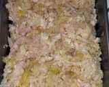 Pas rețetă Varză călită la cuptor în vin alb demidulce cu carne de porc și șuncă afumată 5 fotografie