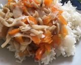 Foto langkah ke 4 dari resep Oseng jamur, wortel, dan tahu bakso non MSG.