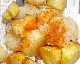 A picture of step 10 of Street Style ShakerKandi (roasted sweet potato on Tawa).