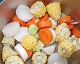 Hình bước làm 1 của món Lẩu nấm chay