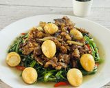 Foto langkah ke 4 dari resep Kangkung Cah Daging.