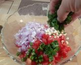 A picture of step 2 of Mexican Salsa with nachos.
