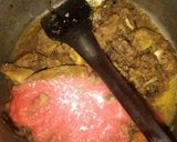 A picture of step 6 of Shaljam gosht.