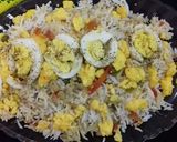 A picture of step 3 of Vegetable Egg Fried Rice #CookpadApp.
