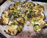 Mustáros padlizsánnal sült karfiol recept fázis 7 fotója