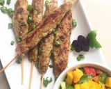 A picture of step 8 of Seekh kebabs.