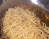 A picture of step 3 of Mince, mushroom and spinach linguine 🍜.