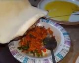 A picture of step 5 of French pita bread puff.