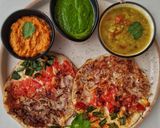 A picture of step 7 of Veg uttapam.
