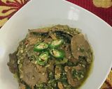 Foto langkah ke 12 dari resep Lidah Sapi Cabai Hijau & Bayam Crispy | Masakan Rumahan.