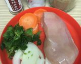 A picture of step 1 of Soy Paper Chicken Rolls (Air Fryer Recipe).