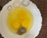 A picture of step 1 of Masala Omelette.