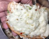 A picture of step 2 of Cheese spread garlic bread.