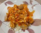 รูปขั้นตอนการทำที่ 6 ของ สปาเกตตี้ซอสไก่