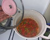A picture of step 3 of Ugali, Eggs and Greens.