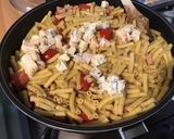 Une image de l'étape 14 de Macaronis au gorgonzola,bacon et tomates cerises façon one pot pasta.