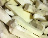 A picture of step 1 of Sweet potatoes with Onion and egg sauce.