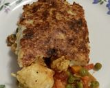 A picture of step 8 of Keto chicken pie.