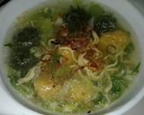 Foto langkah ke 8 dari resep Bakso Vegetarian Kuning Hijau.