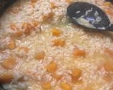 A picture of step 6 of Butternut squash risotto with crispy coppa.