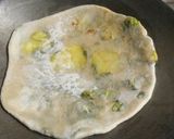 A picture of step 4 of Maithi Aoloo stuffed Paratha.