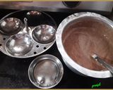 A picture of step 2 of Chocolate Idli.