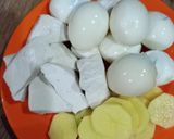Foto langkah ke 1 dari resep Semur telur, tahu, kentang.